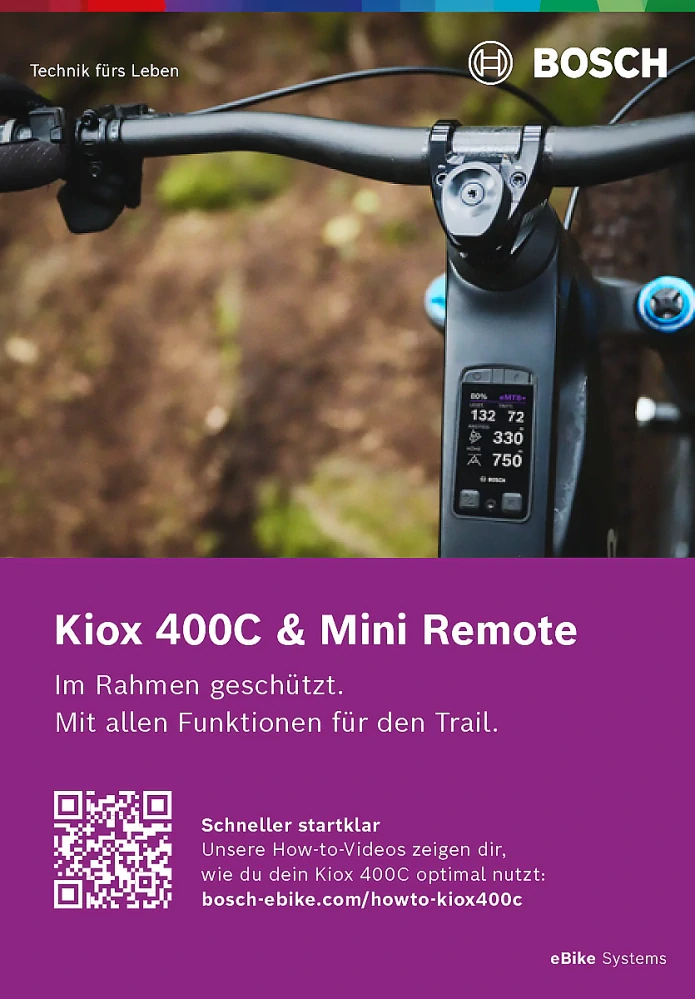 Bosch eBike Rychlý průvodce spuštěním pro Kiox 400C - DE