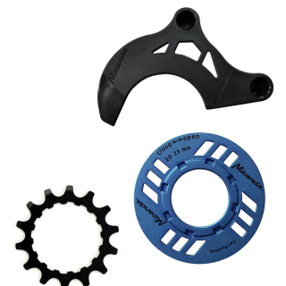  MIRANDA chainguard-set for e-bike incl. chainring 14 teeth and chainguide, blue (BDU2xx) (PU = 1 set)