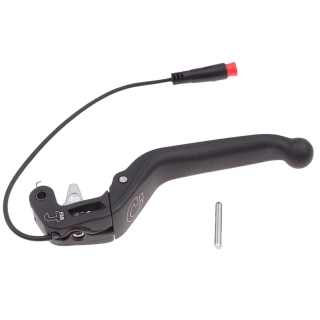 Magura Lever blade MT4e, opener, 3-finger aluminum lever blade with ball-end, HIGO-opener, normally closed, 150 mm tubing length black (PU = 1 piece)