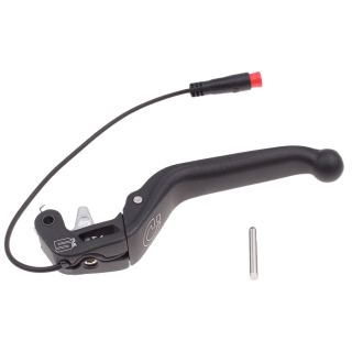 Magura Lever blade MT5e, opener, 3-finger aluminum lever blade with ball-end, HIGO-opener, normally closed, 150 mm tubing length black (PU = 1 piece)