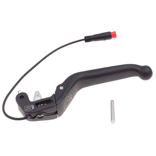 Magura Lever blade MT5e closer, 3-finger aluminum lever blade with ball-end, HIGO-closer normally open, 150 mm tubing length black (PU = 1 piece)