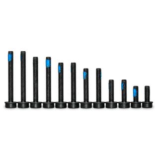 Magura Flatmount screw set for rear wheel, contains 2 x T25 screws each: M5x20, M5x25, M5x30, M5x35, M5x40, M5x45, required for mounting FM-caliper rear wheel (PU = 1 set)