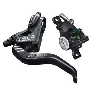 Magura MT4 eSTOP, 2-finger aluminum light-weight-lever blade, for left or right, 2,200 mm tubing length, single brake, incl. accessories (PU = 1 piece)