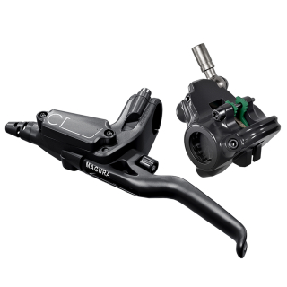 Magura CT4, 3-finger Carbotecture® lever blade, left, Flatmount Caliper, 2.200 mm tubing length, single brake, Flatmount Caliper, incl. accessories (PU = 1 piece)