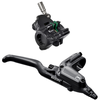 Magura CT4, 3-finger Carbotecture® lever blade, right, Flatmount Caliper, 2.200 mm tubing length, single brake, Flatmount Caliper, incl. accessories (PU = 1 piece)